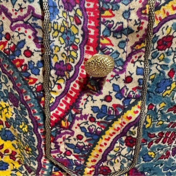 Talbots Colorful Boho Floral Blouse Size 12 - Picture 4 of 12